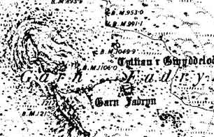 1891 map of Carn Fadrun (click to enlarge)